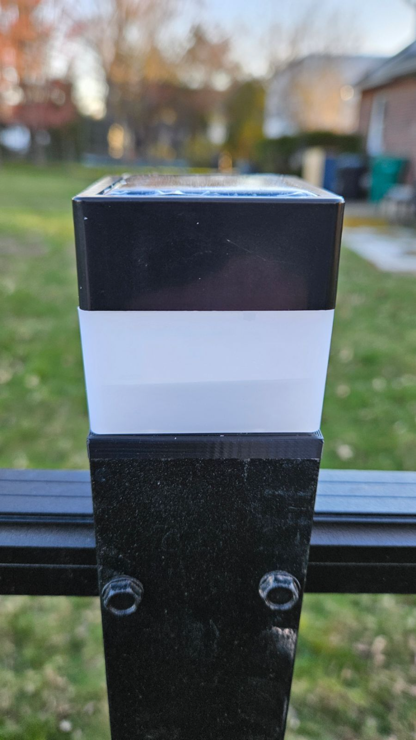 Ultra Aluminum Fence light adapter. 