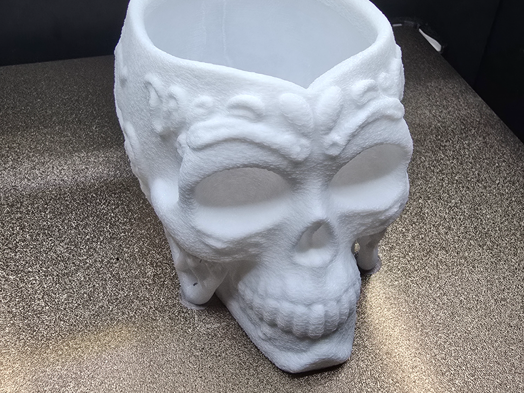 Decorated Skull Candy Bowl