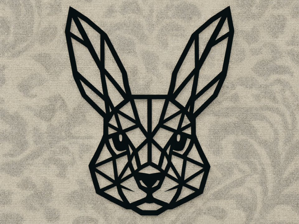 Hasen Wandbild