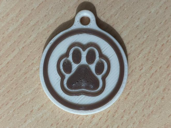 Placa NFC para collar de mascotas