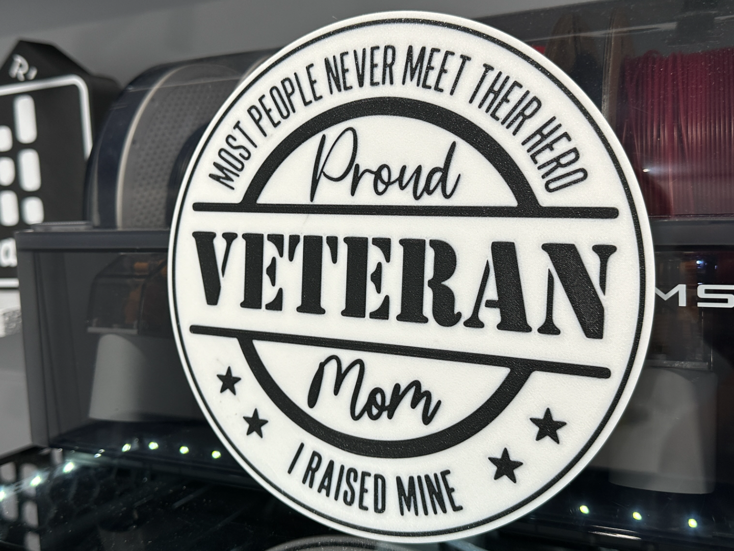 Proud Veteran Mom - Large Sign