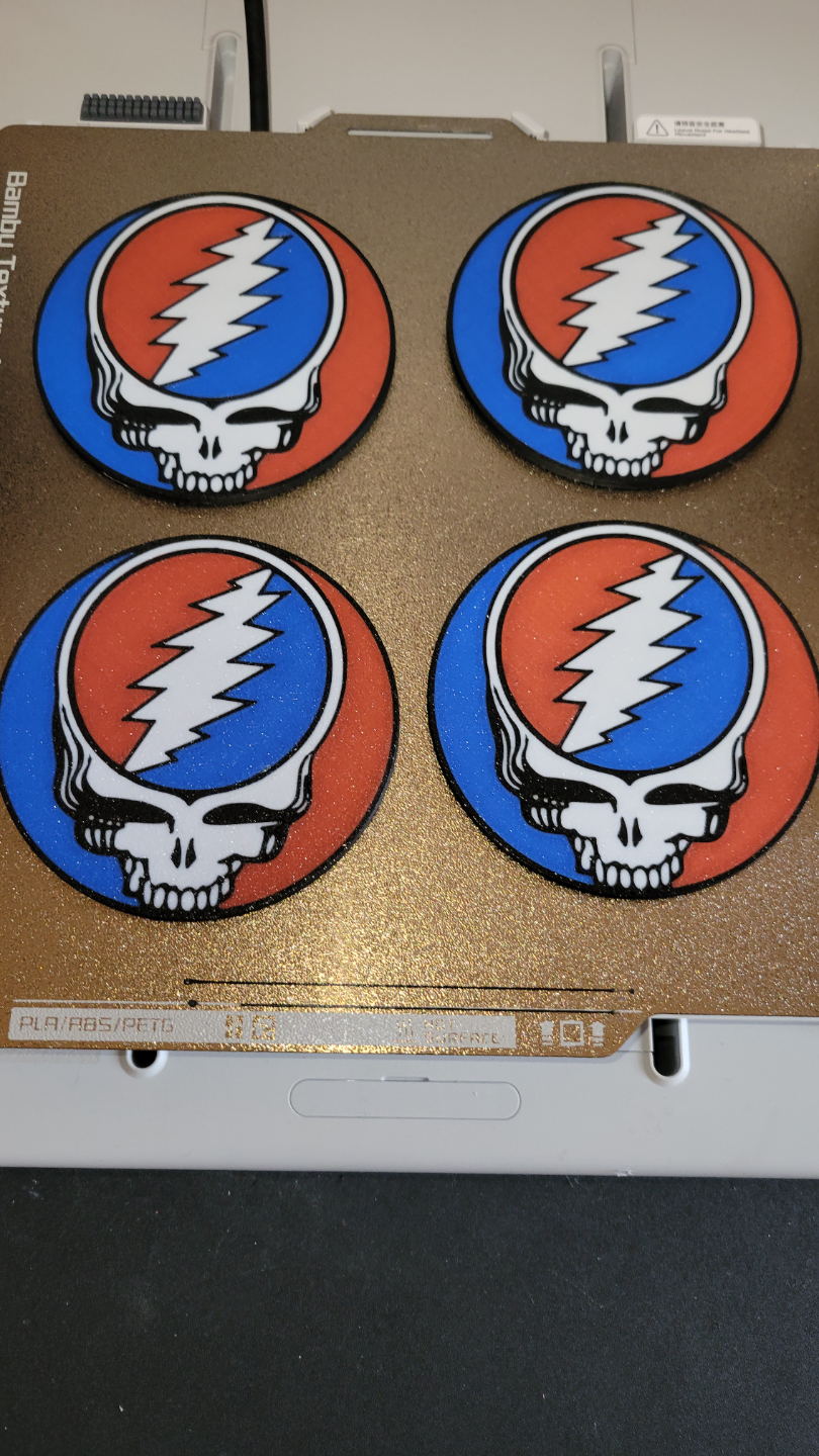 Stealie Coaster-The Grateful Dead-Steal Your Face