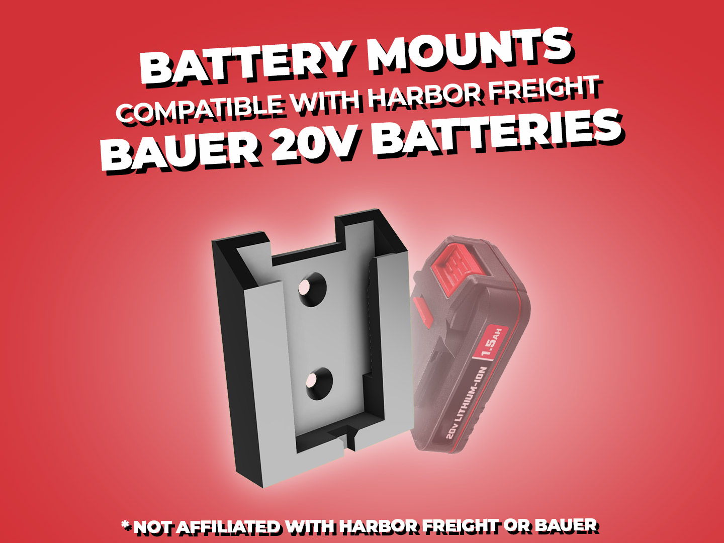 Bauer Battery Wall Mount + Multiboard Mount