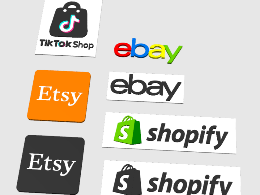 Shop Logos Ebay Etsy Shopify TiktokShop