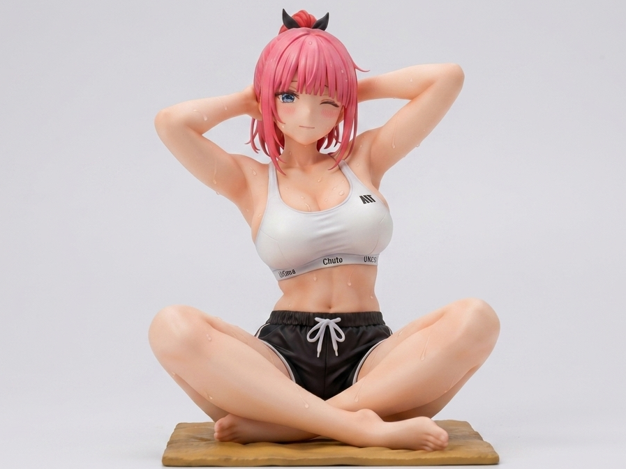 Cute woman - Sweating after exercise