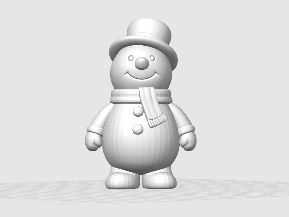 Sweet Christmas snowman figurine