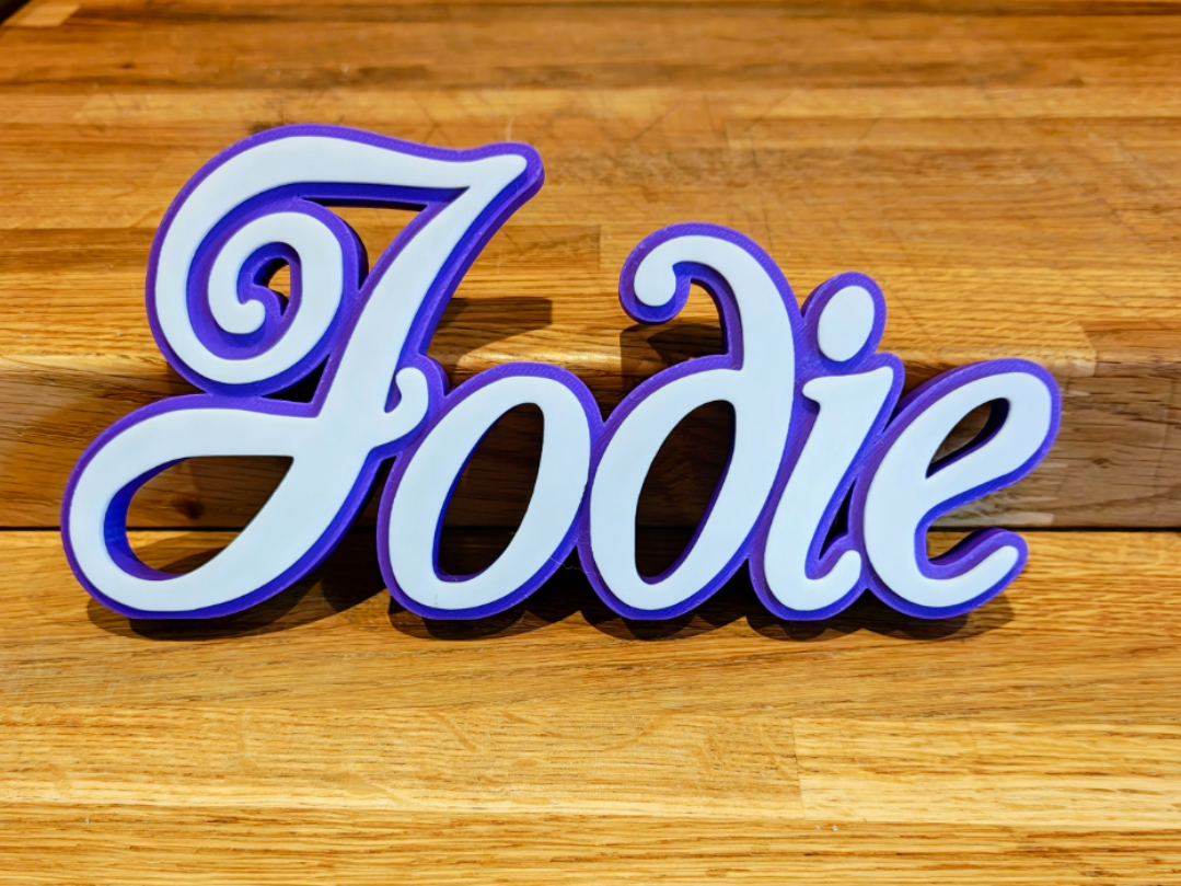 Wedding stye name sign JODIE