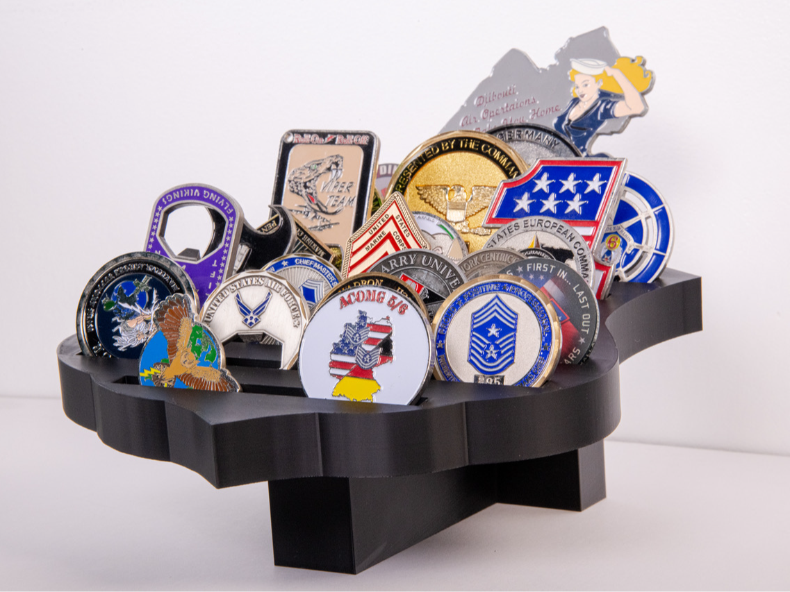 Badge Desk Challenge Coin Display