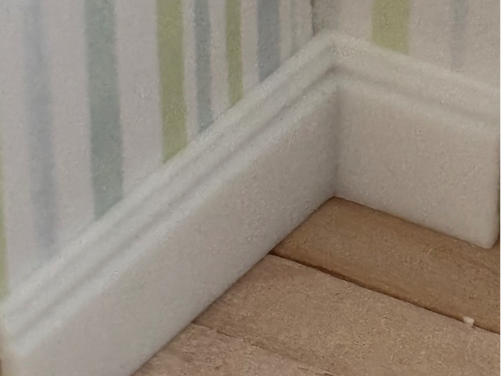 1:12 Scale Dollhouse Tall Skirting / Architrave