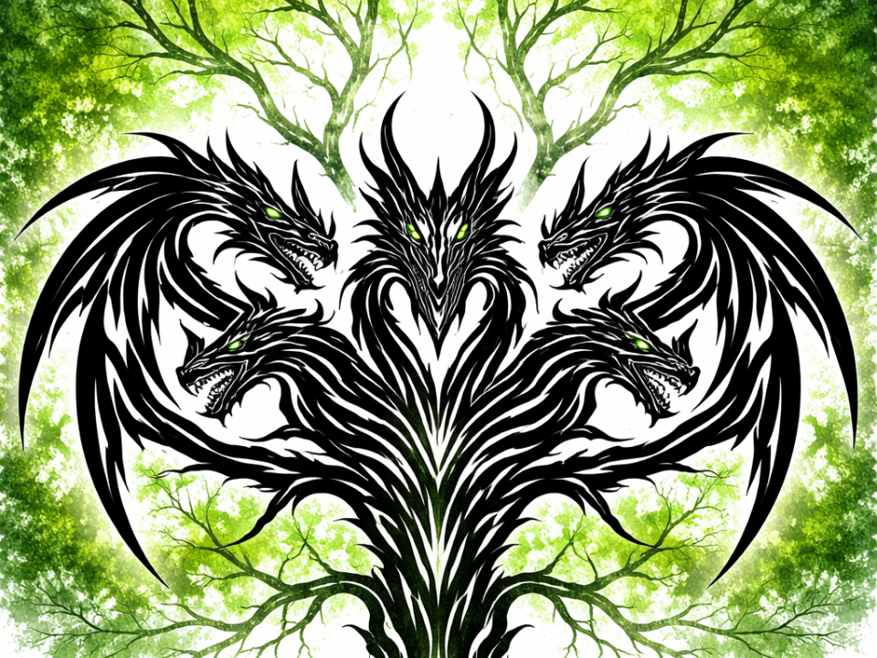 Tiamat Tribale Green Hueforge