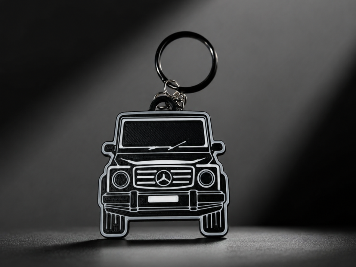 Mercedes-inspired keychain