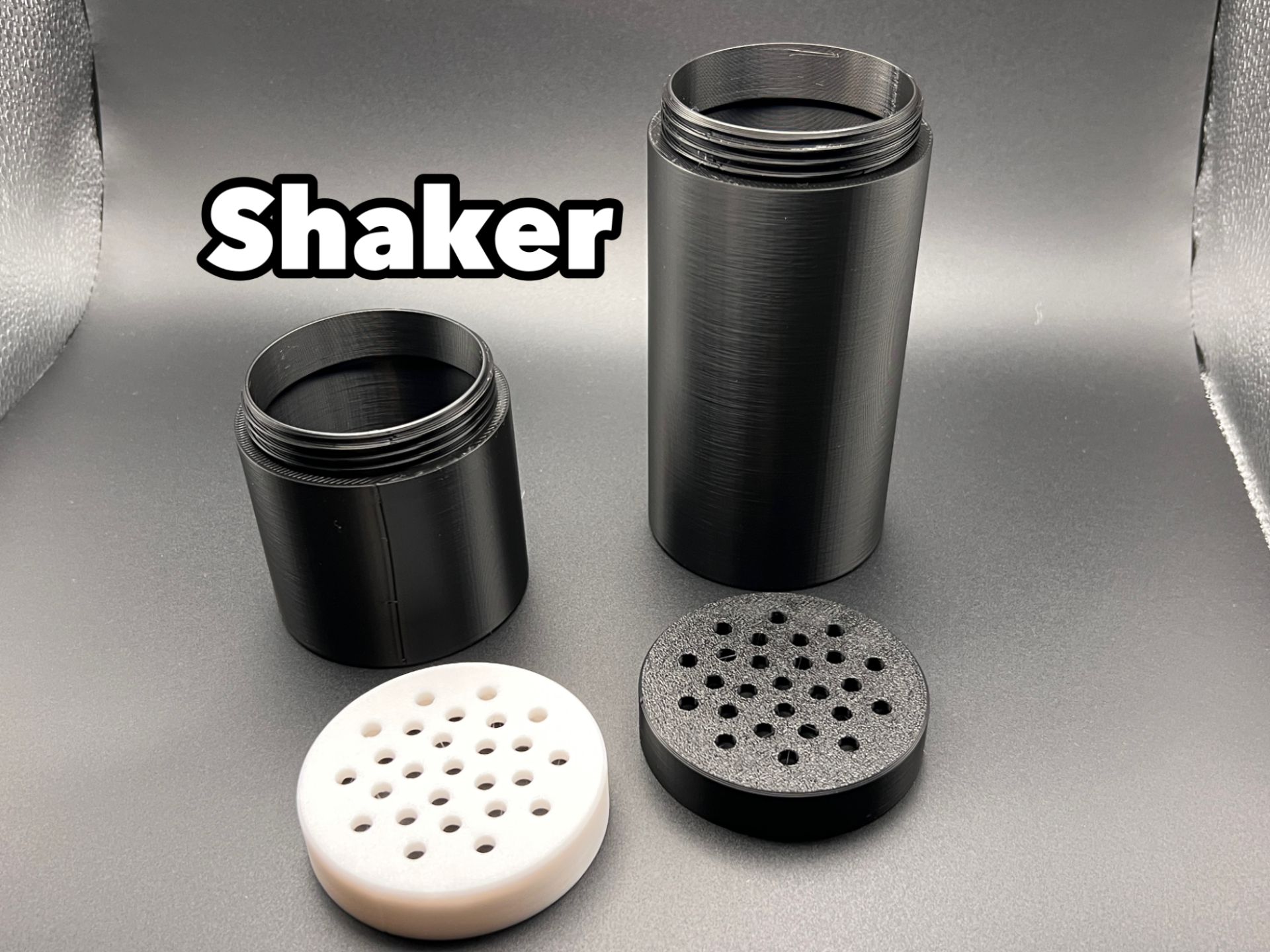 threaded shaker jar