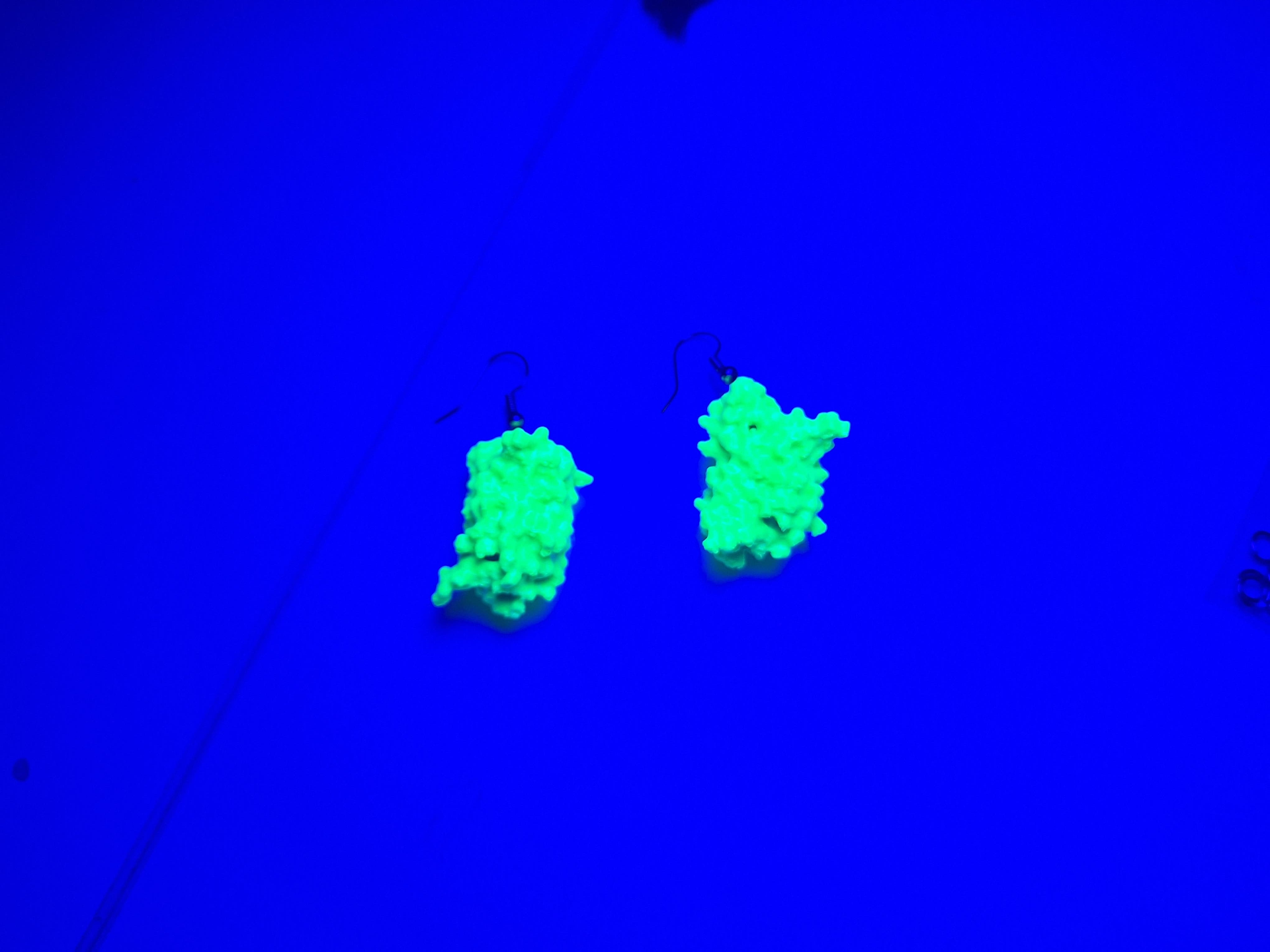 sfGFP (Green Fluorescent Protein) earrings