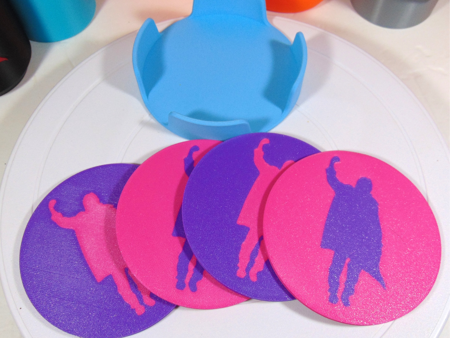 Breakfast Club Bender Coaster Set 100mm & Holder