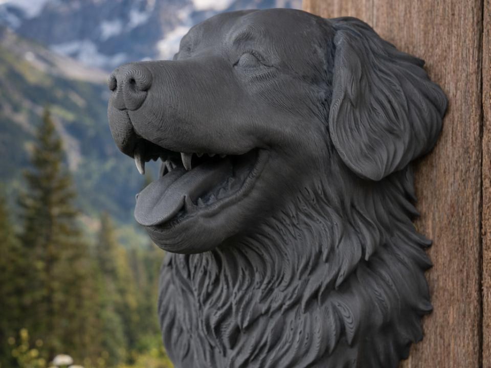 Head of a Bernese Mountain Dog