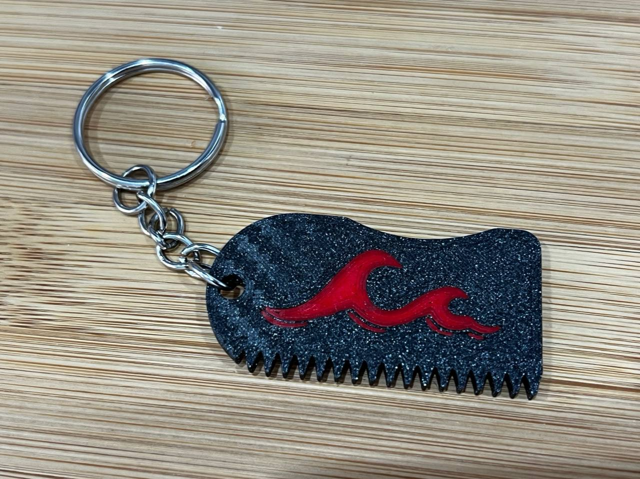 Keychain wax & fin tool