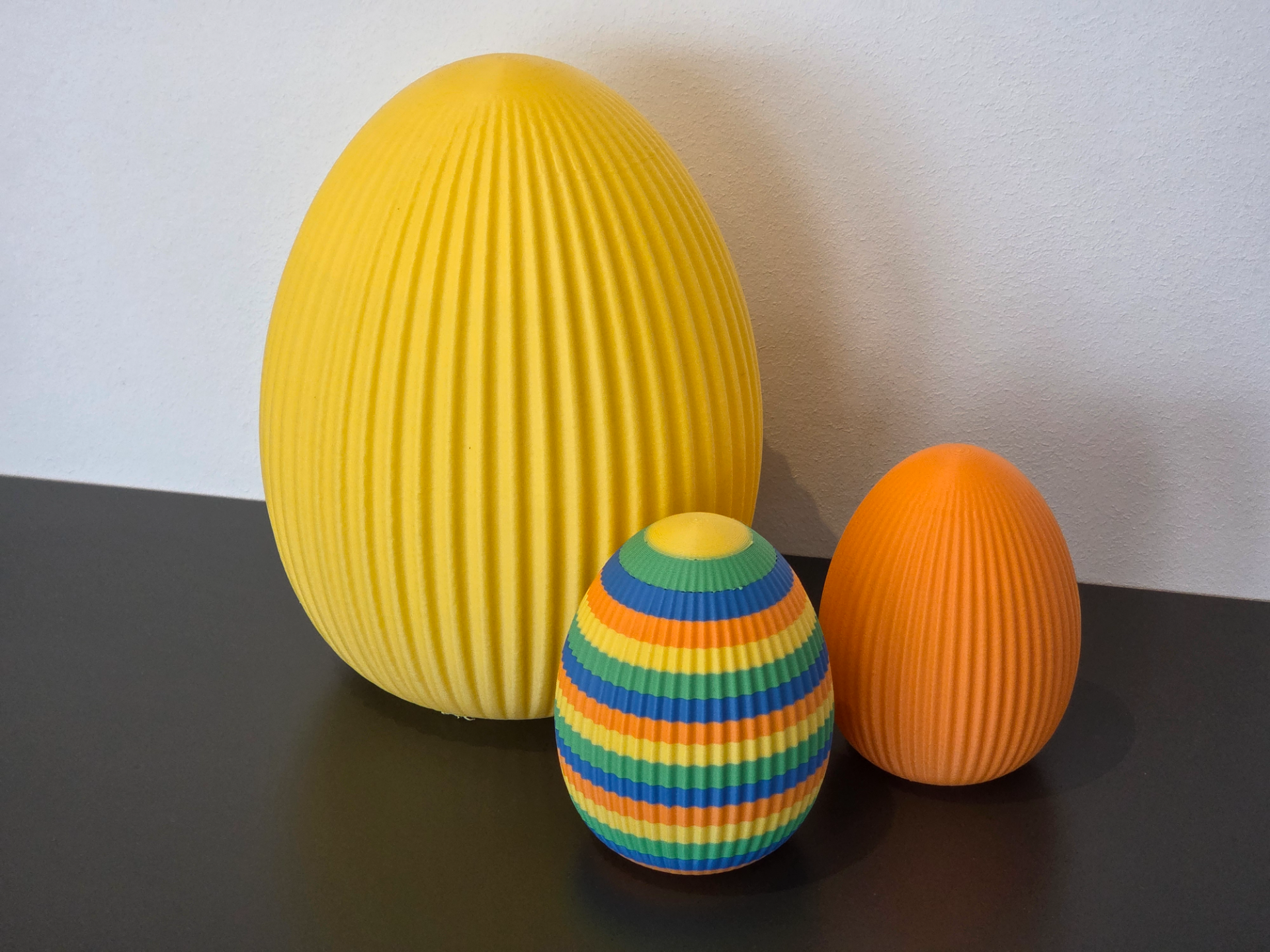 Ostereier – gerilltes Design