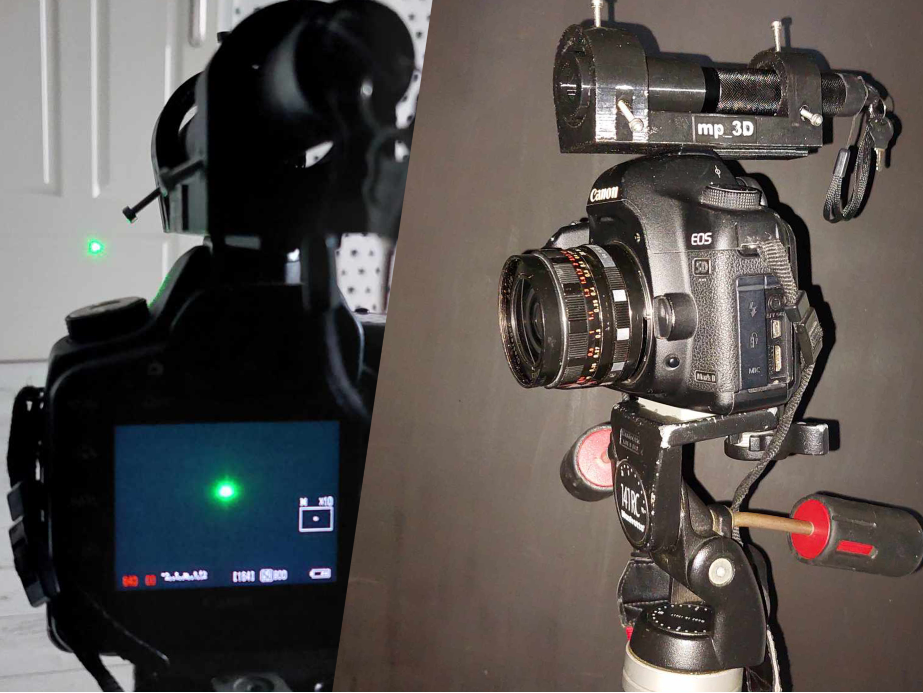 Hot shoe holder for Laser 303/301 for DSLRs
