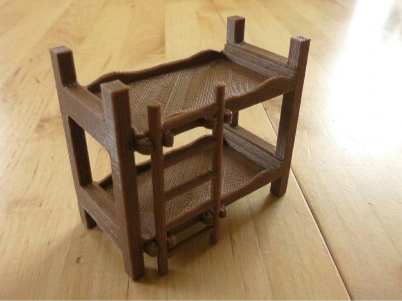 Minifig sized bunkbed cot