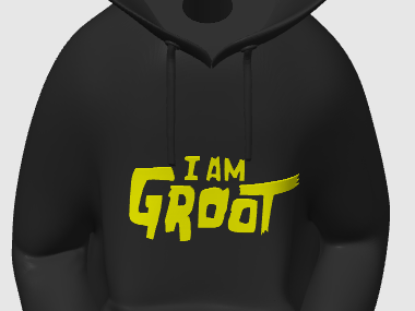 Separates Urban Bugs Bunny Hoodie Logo I Am Groot