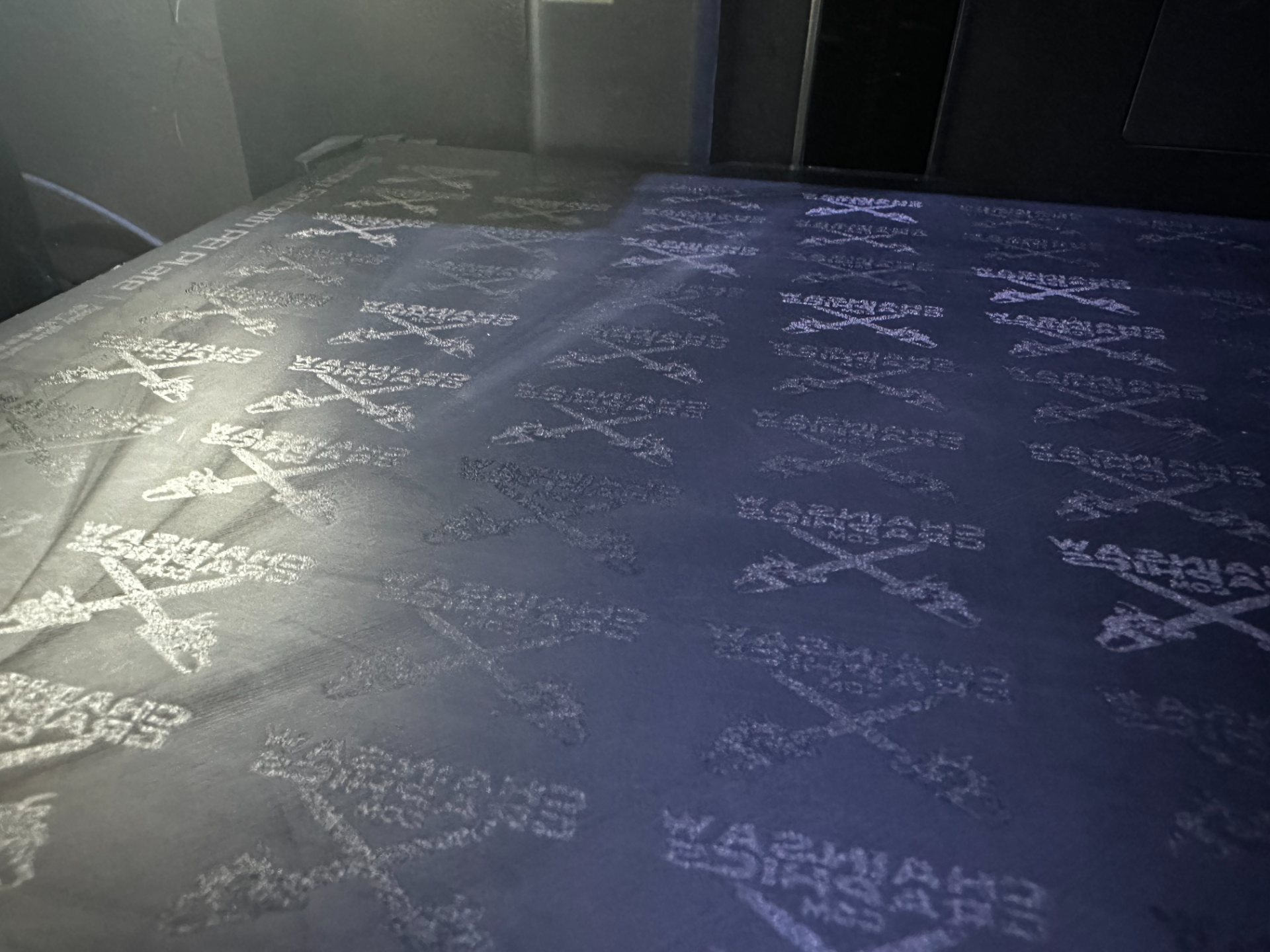 Custom Buildplate Engrave settings for Glowforge