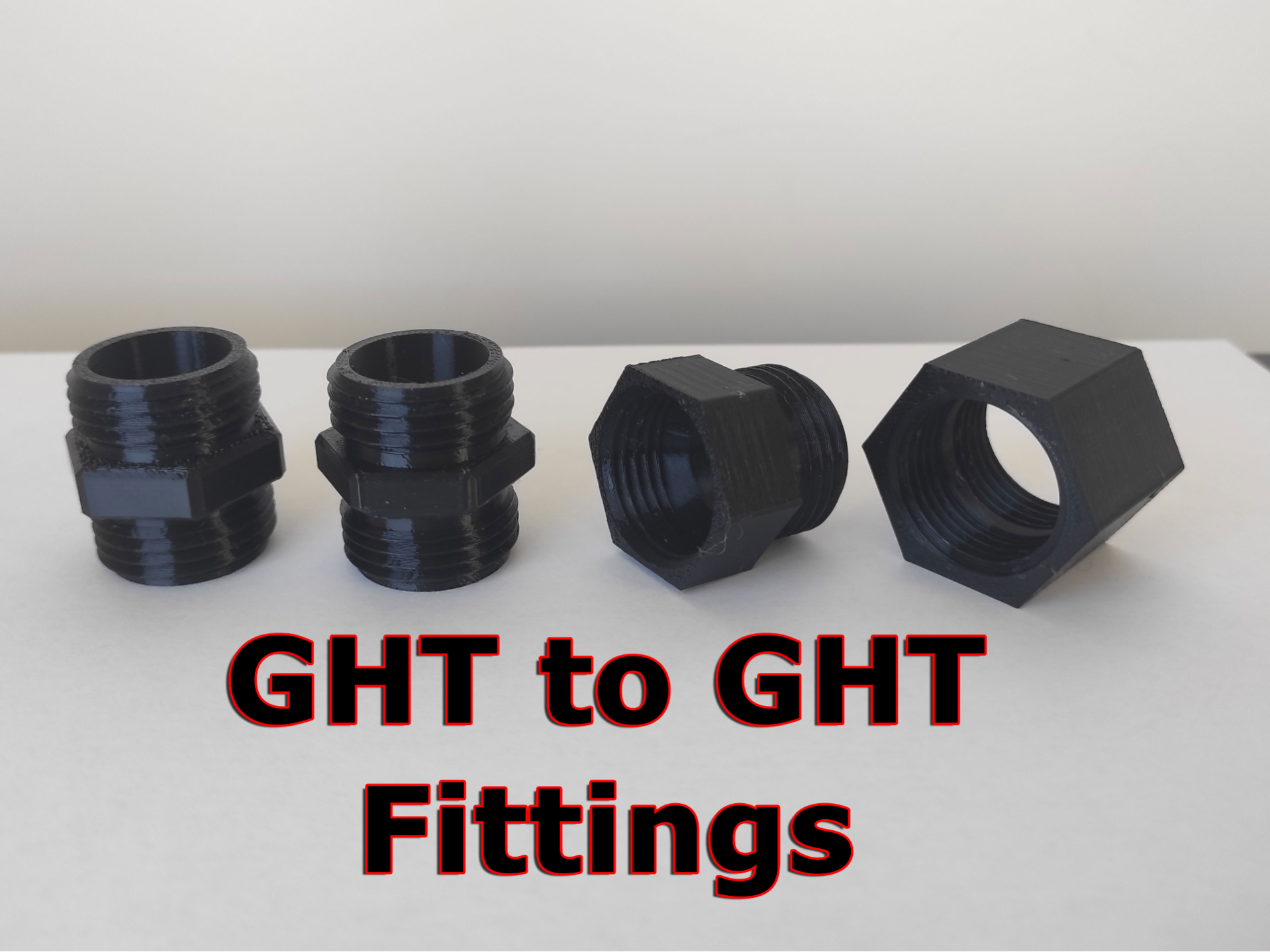 GHT to GHT Fittings Adapters Garden Hose Thread