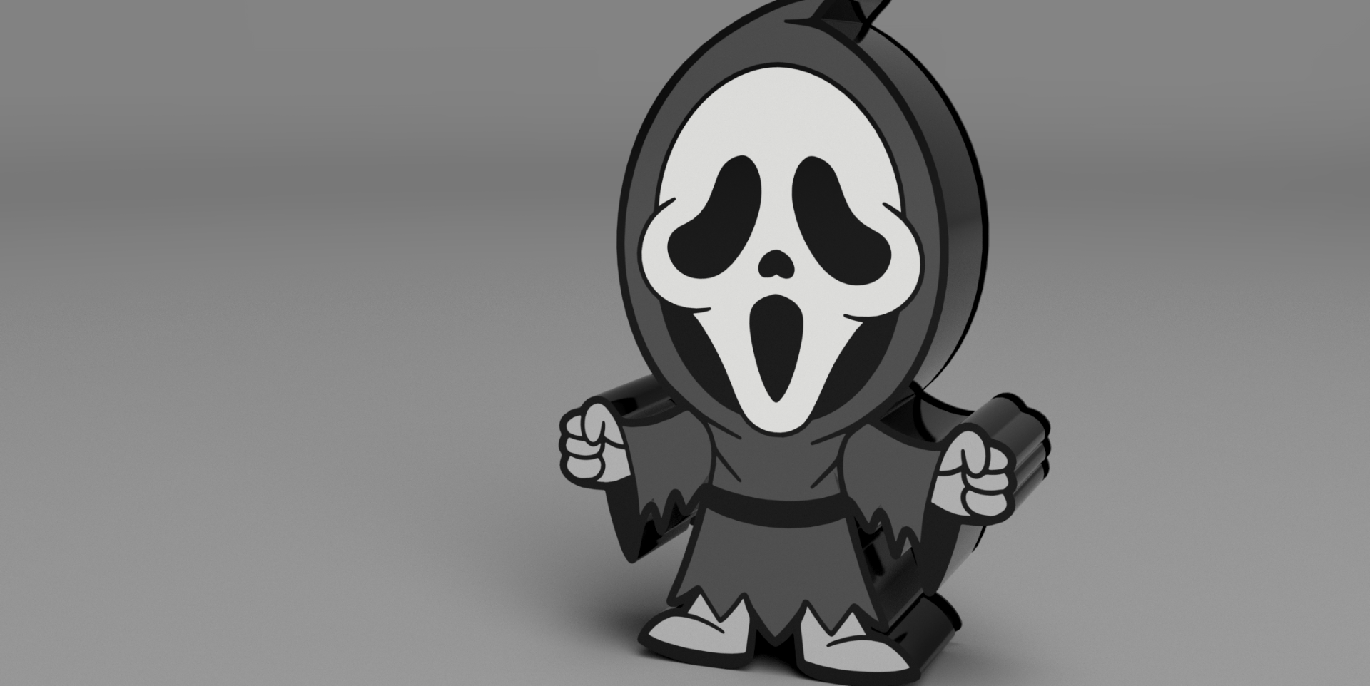 Scream Ghost Face Light Box