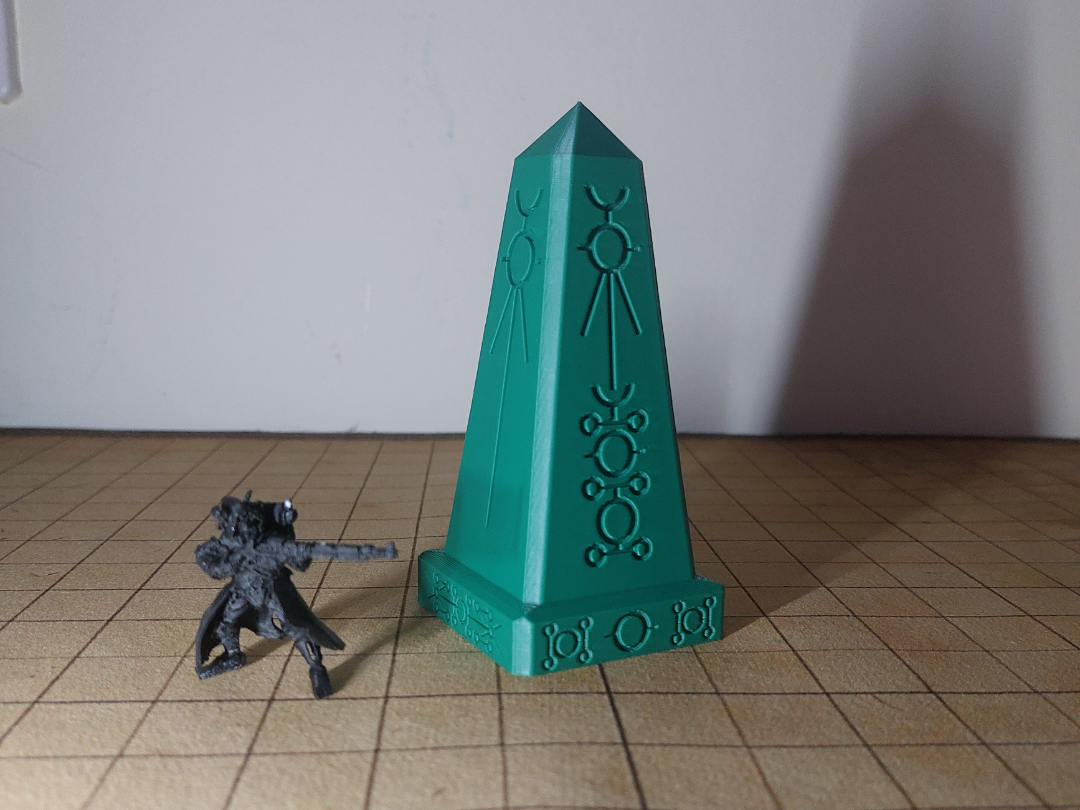 Space Obelisk Terrain  Scatter for Sci Fi Wargame