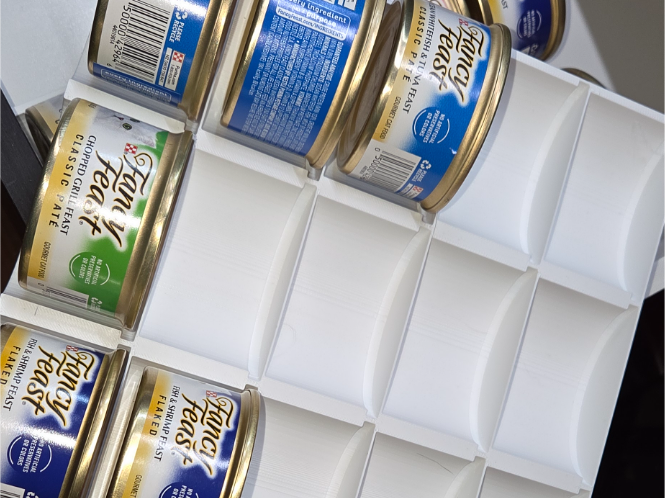 Cat Food Storage - 15 Fancy Feast 3oz cans