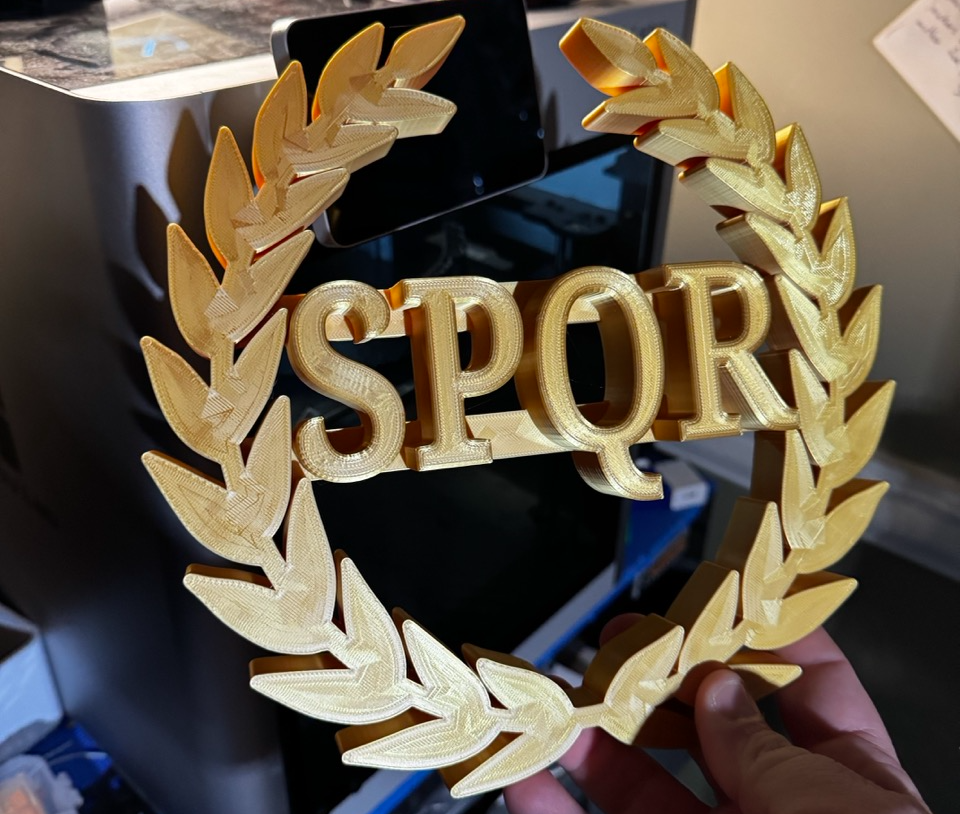 SPQR Roman Empire with Laurel Branches