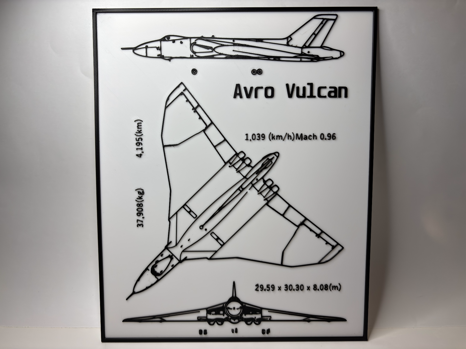 Avro Vulcan - Blueprint - Technical Drawing