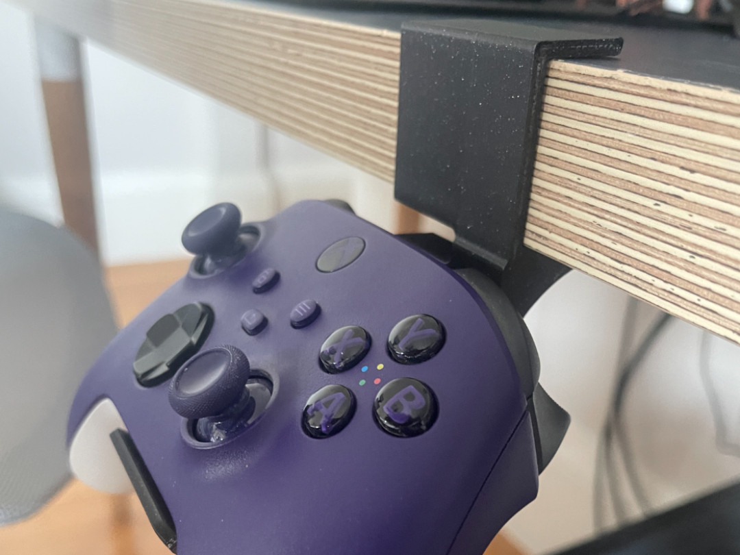 Xbox Controller Desk Clip for LAGKAPTEN (34mm)