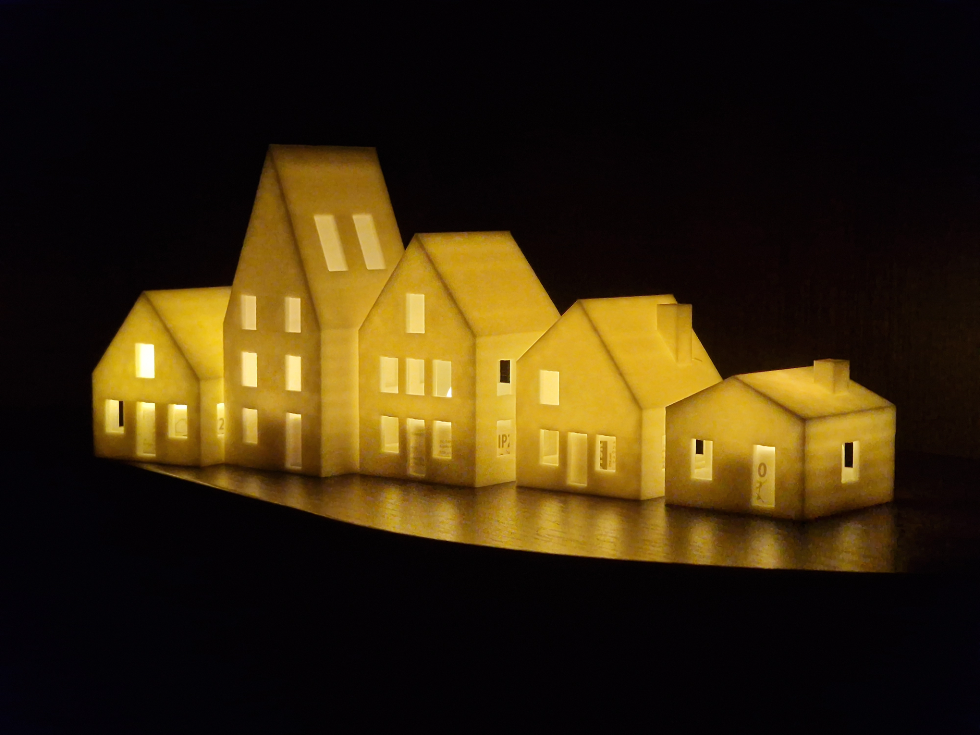 Miniature House Tealight Village