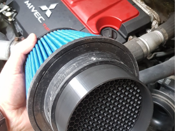 Lancer Evo X MAF airflow straightener