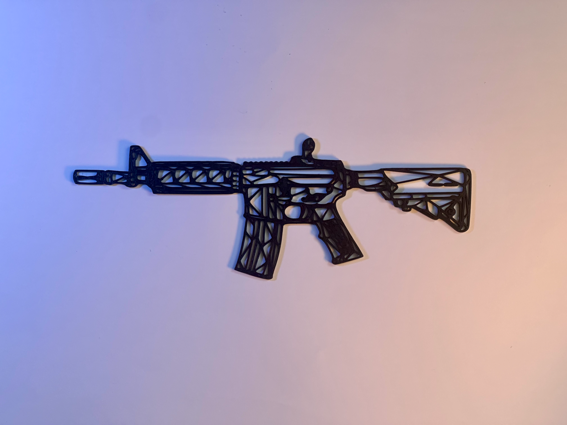 Art mural Low Poly M4A4 CSGO / CS2