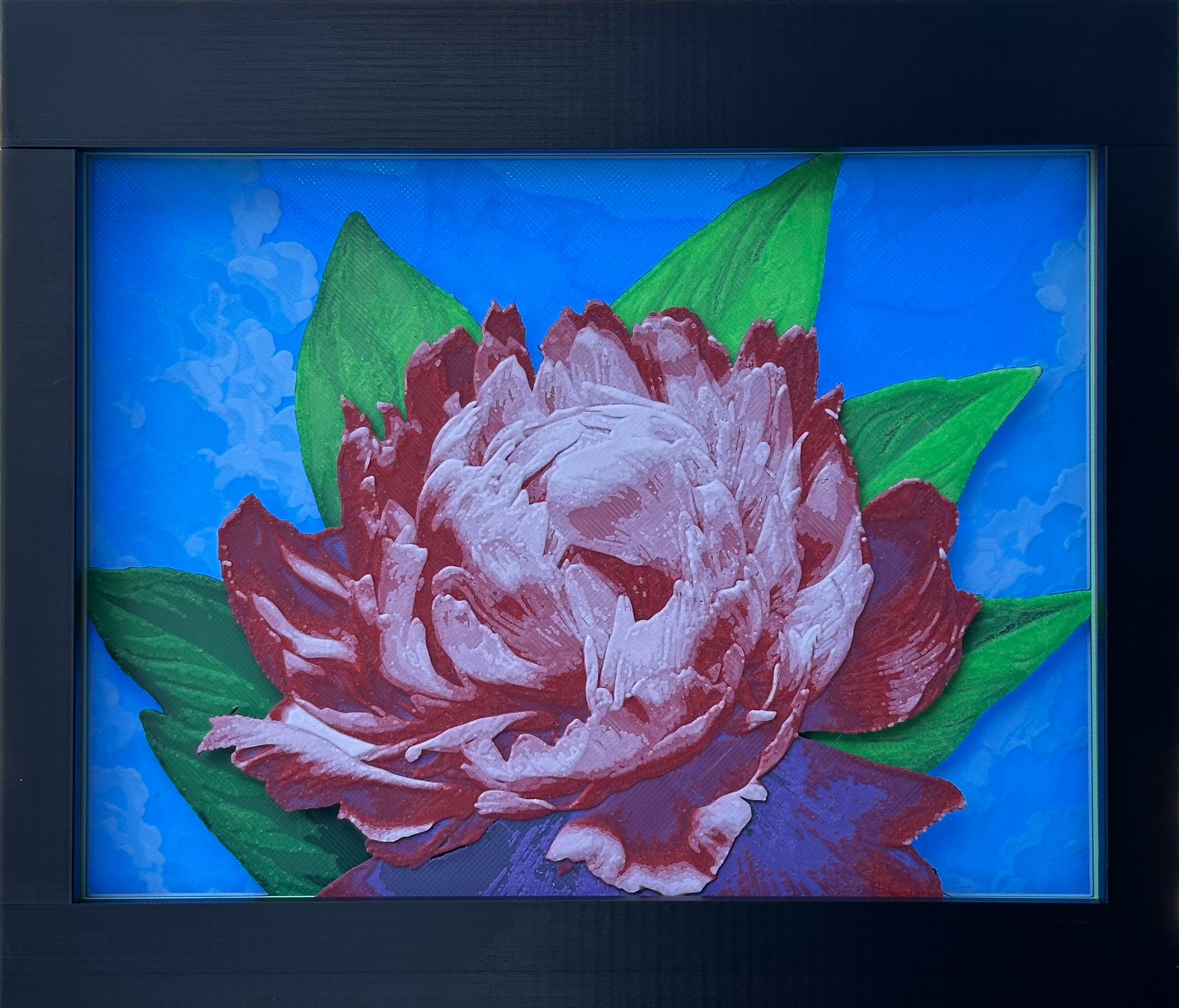 Peony Shadow Box