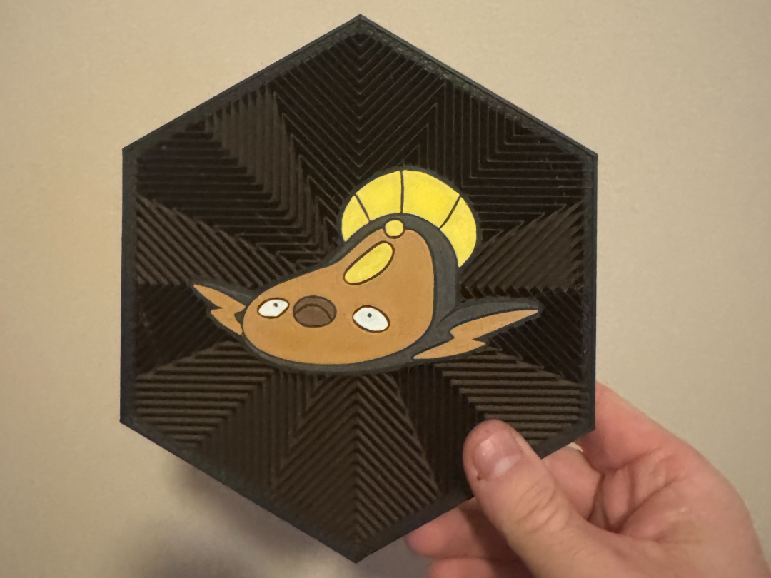 #618 Stunfisk Hex Wall Art