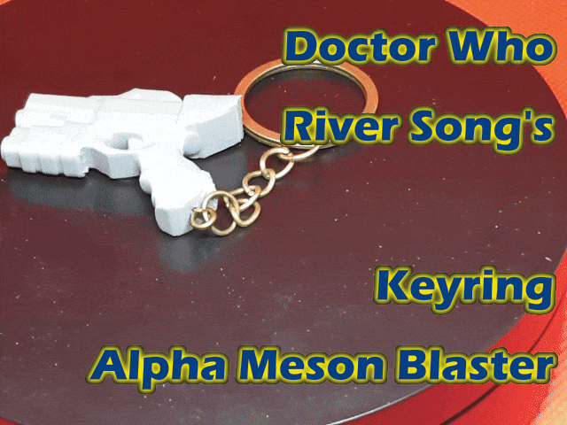 Doctor Who River Songs Alpha Meson Blaster Keyring