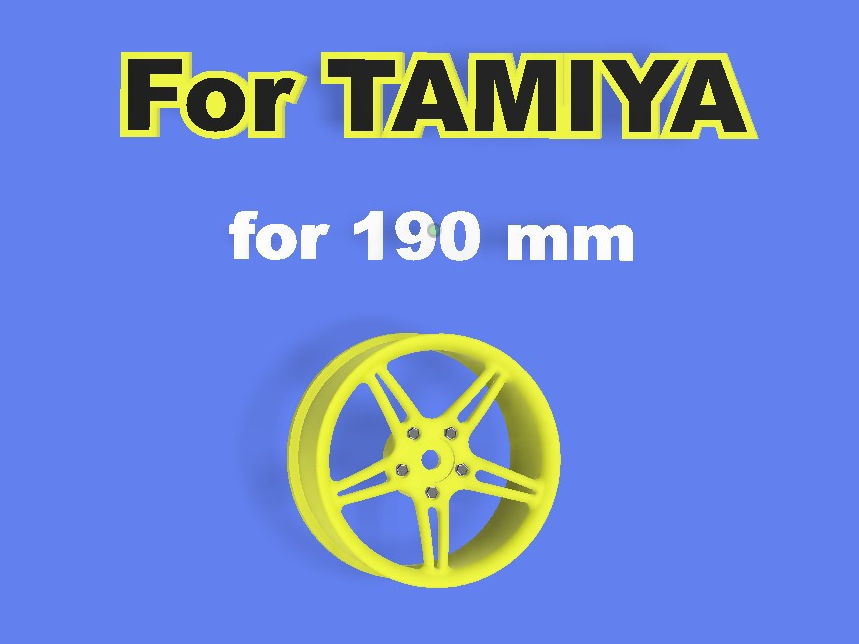 Felge Doppelspeichee für TAMIYA 26mm Reifen