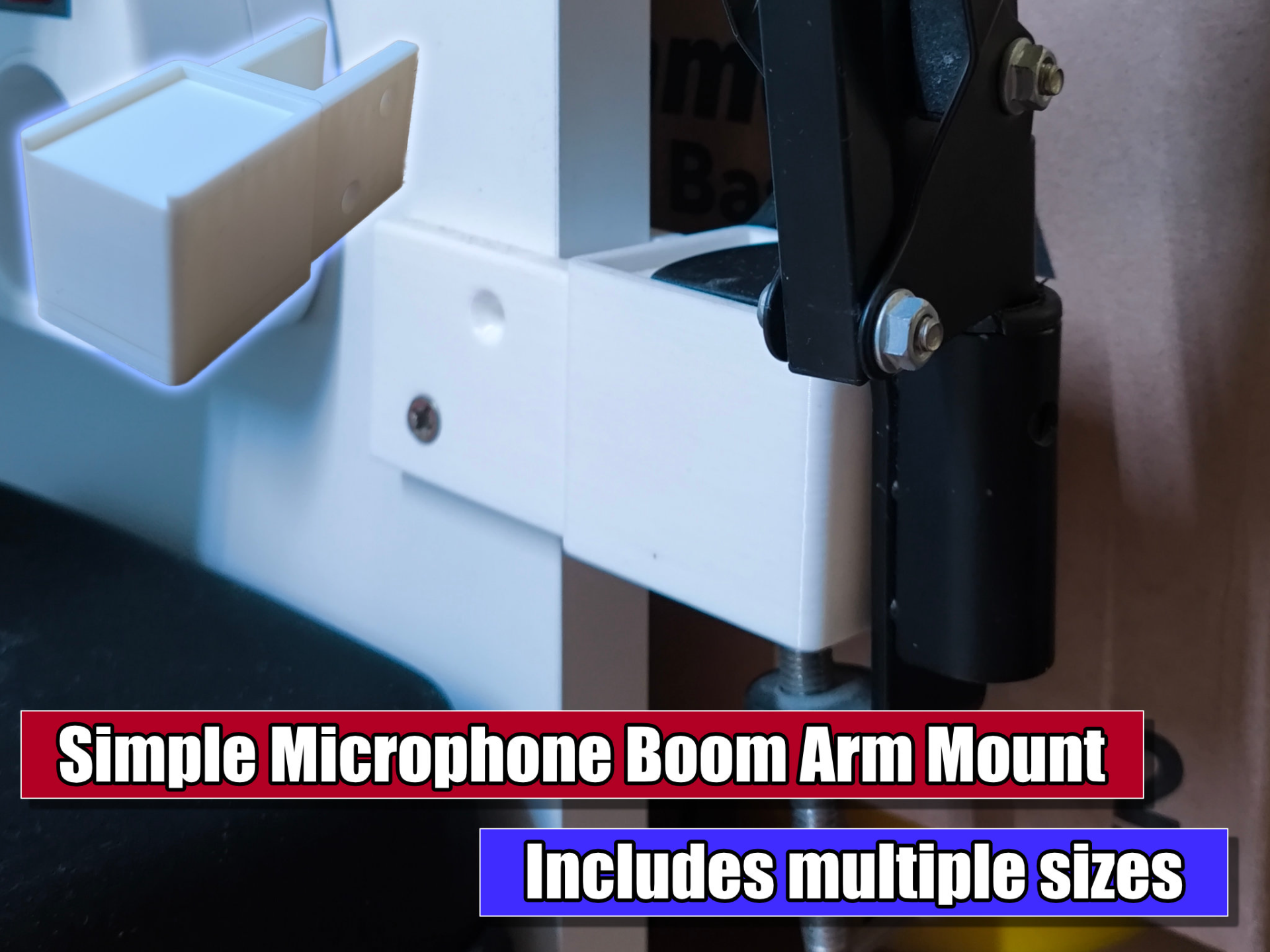 Simple Microphone Boom Arm Mount