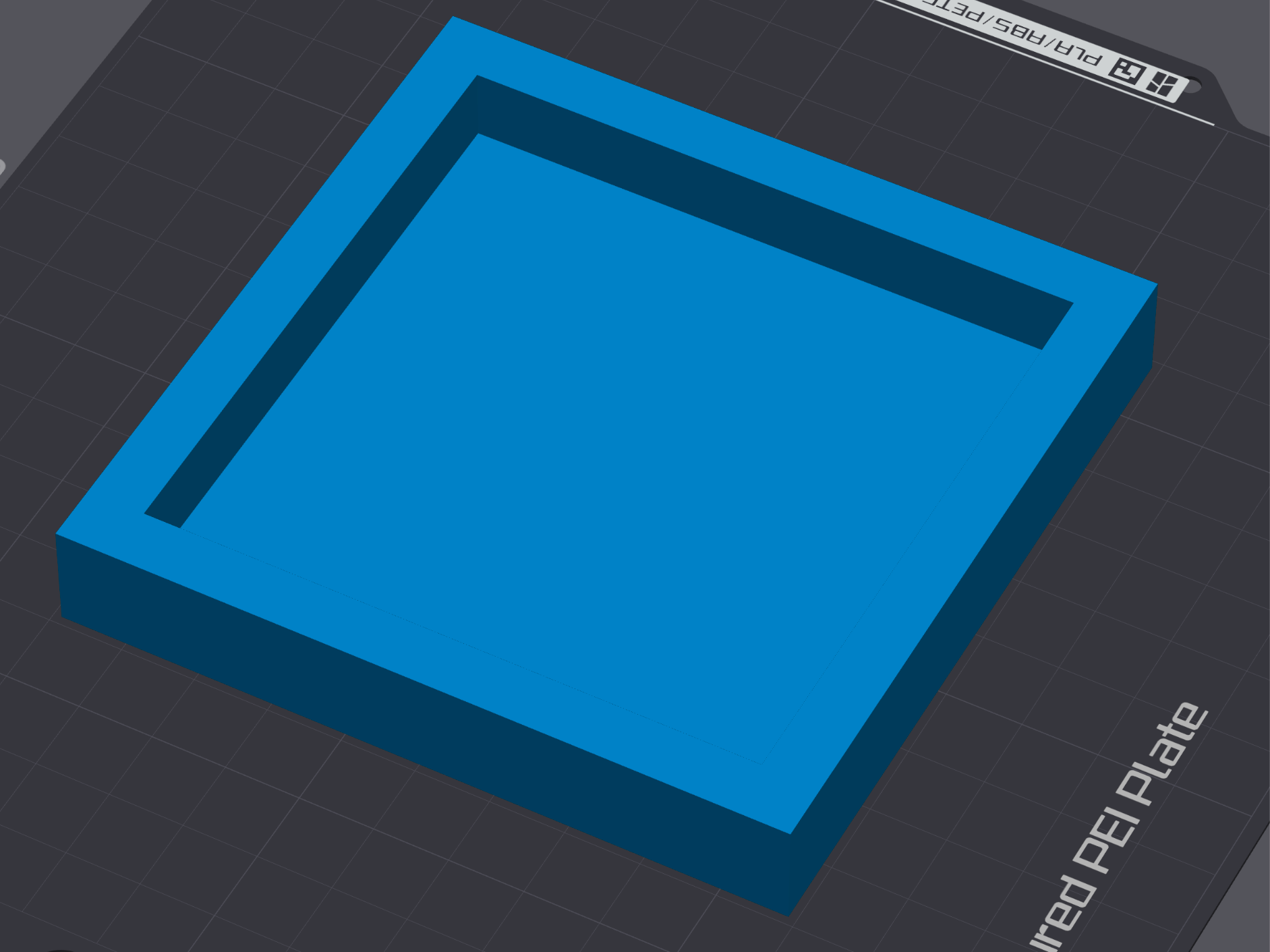square stand with rise lip margins