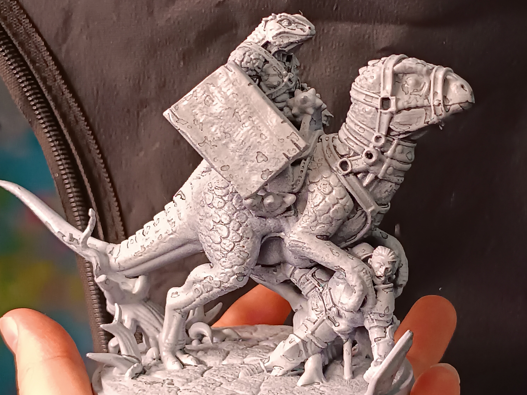 supportless lizard men: raptor mount