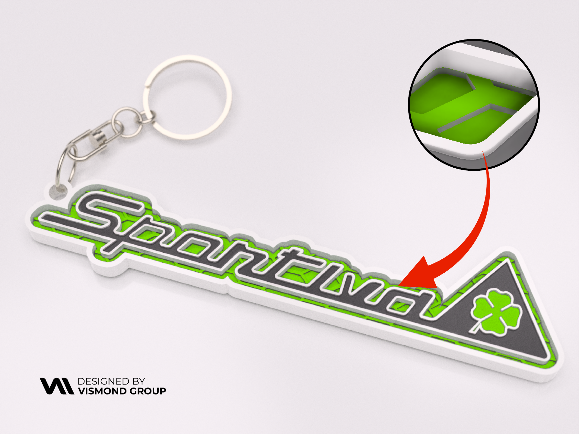 Alfa Romeo Sportiva Keychain