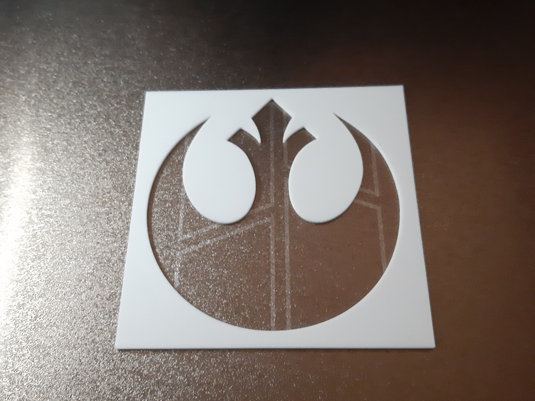 Rebel Alliance Logo Stencil