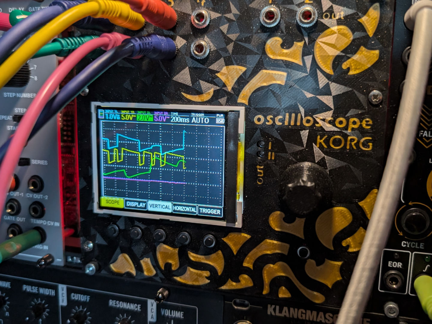 Eurorack front panel of KORG NTS-2