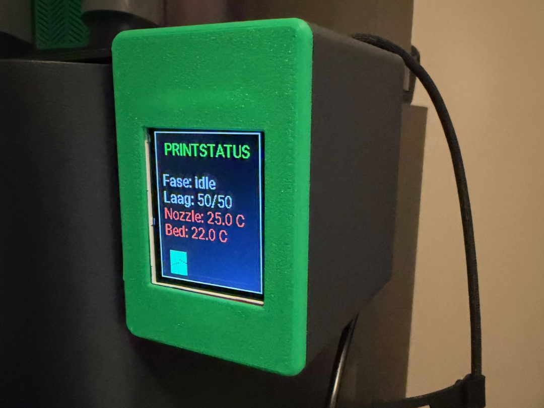 Side Mount Display Holder for BambuLab P1S