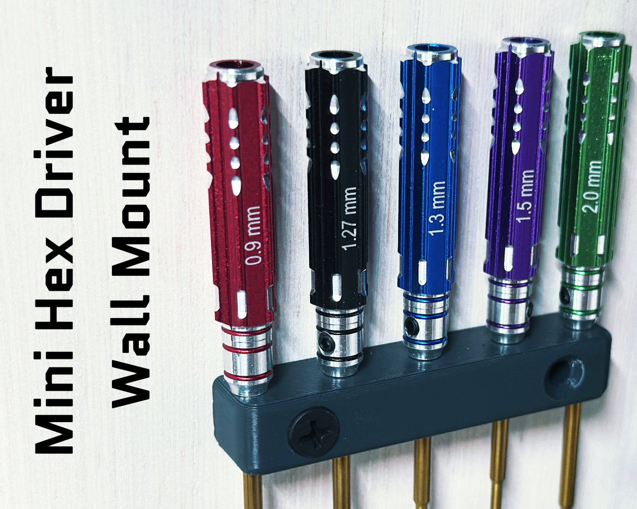 Mini Hex Screwdriver Wall Mount