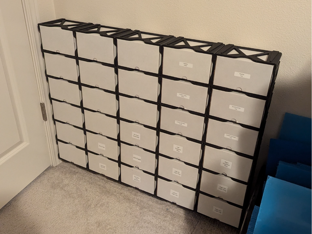 Wall Mounted Stackable Storage Boxes