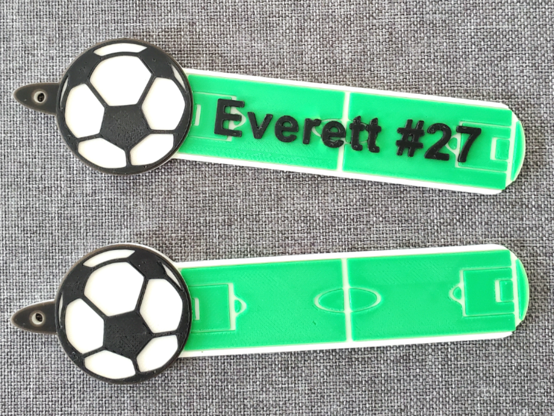 Customizable Soccer/futsal Bag Tag / Keychain