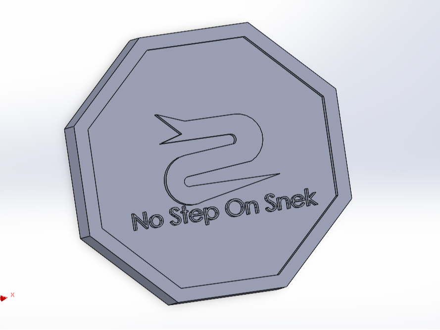No Step On Snek Talisman